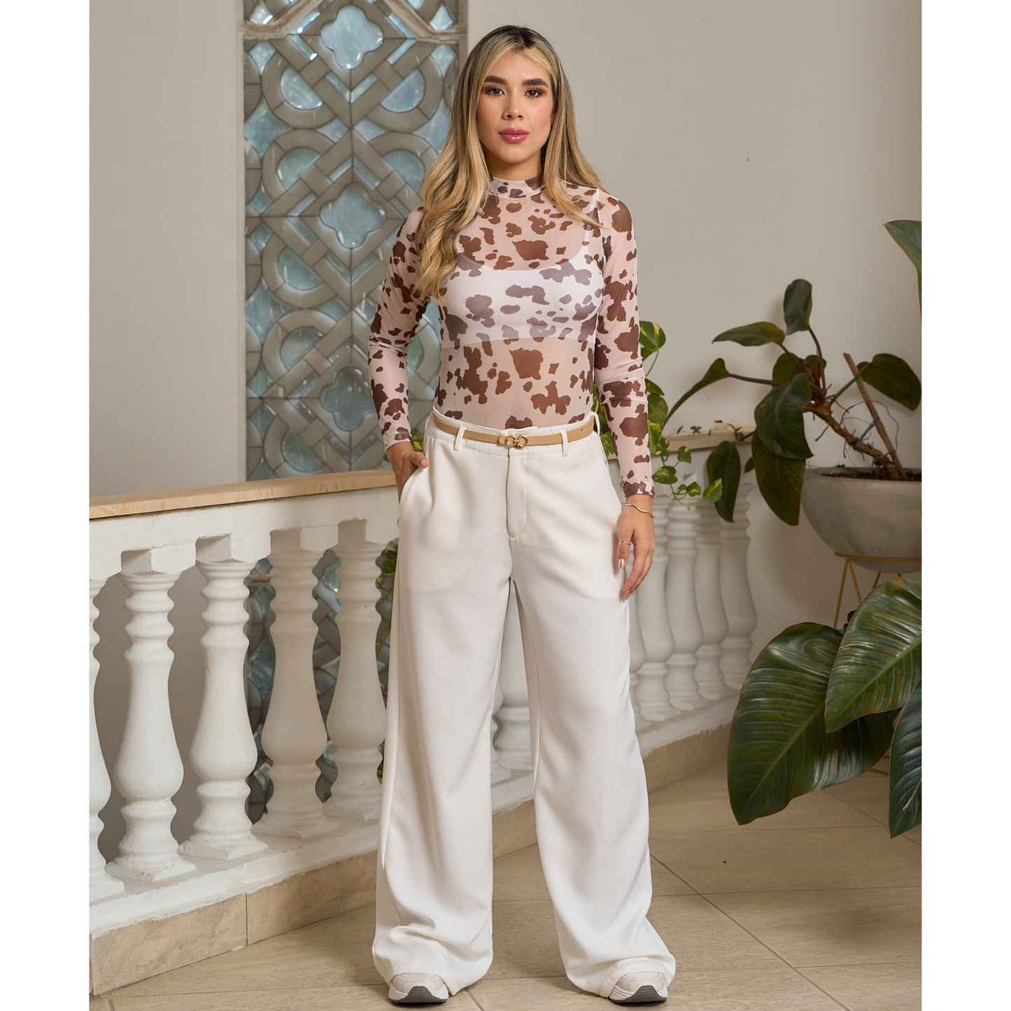 PANTALÓN DUBAI. TONO BLANCO