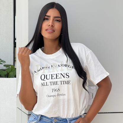 CAMISETA PARIS. TONO BLANCO