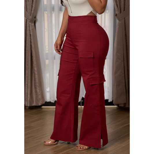 PANTALÓN MILÁN. TONO VINO TINTO.