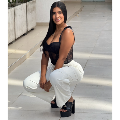 PANTALÓN MELBOURNE. TONO MARFIL