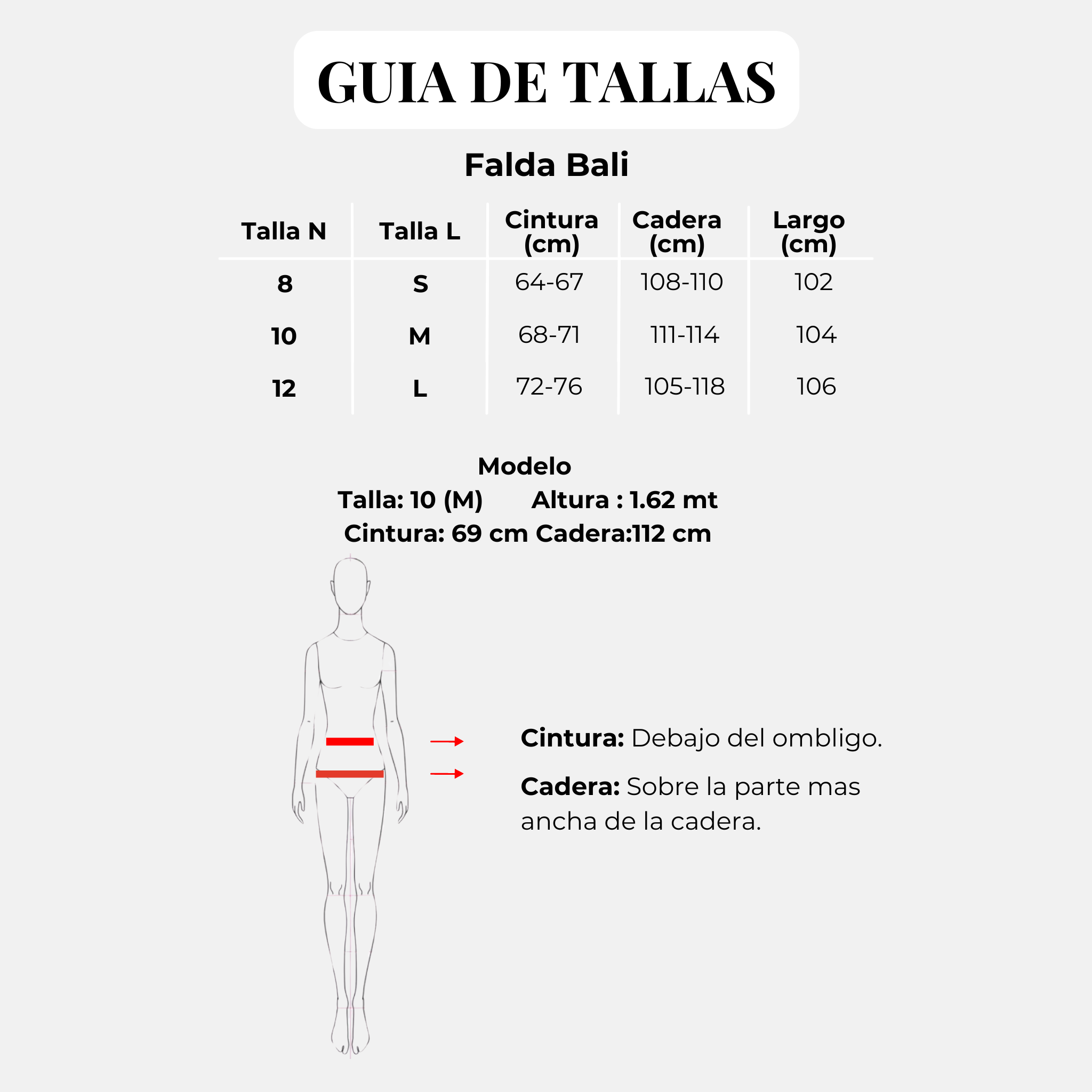 FALDA BALI. TONO NEGRO