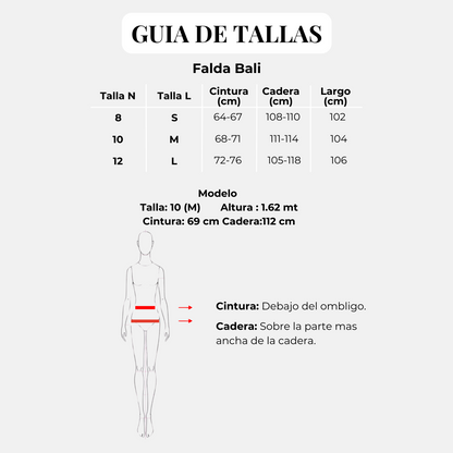 FALDA BALI. TONO BEIGE