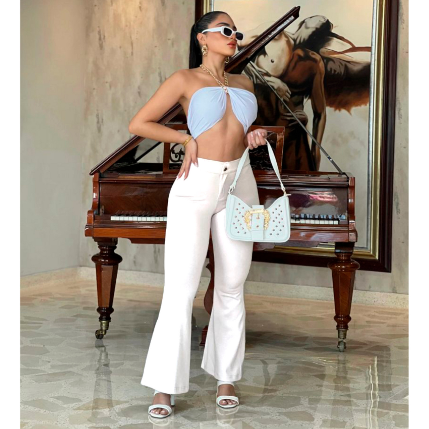 PANTALÓN TORONTO. TONO MARFIL