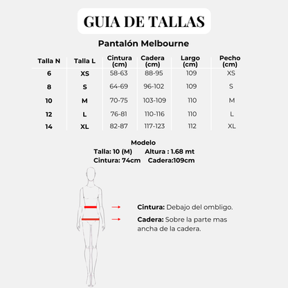 PANTALÓN MELBOURNE. TONO MARFIL