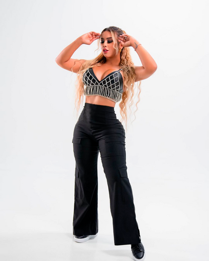 PANTALÓN MILÁN. TONO NEGRO.